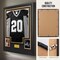 Custom Jersey Display Frame – DIY Wall-Mount Shadow Box with Photo & Signature Slots, Two-Color Mat, Hardware Included, Personalized Sports Memorabilia Frame